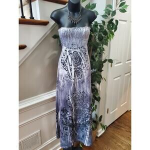 Chesley Women's Purple Polyester Off The Shoulder Casual Long Maxi Dress Size XL